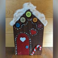 wood block gingerbread house - 1