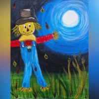 scarecrow at night - 1