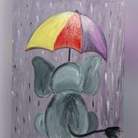 Rainy Day Elephant