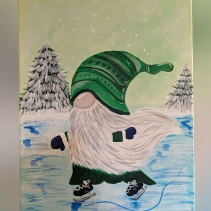 Adult Paint Workshop</br>"Skating Gnome"</br>Sun Feb 2</br>2:00pm - 3:30pm