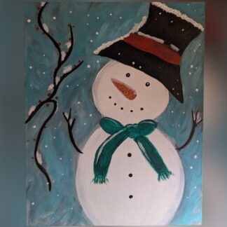 Kids Paint Class, Age 7+</br>"Snowman"</br>Wed Jan 22</br>5:00pm - 6:00pm