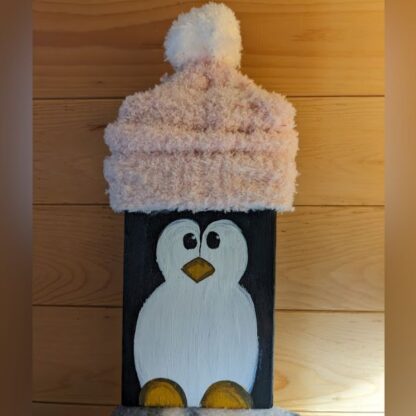 Kids Wood Block Workshop, Age 6+</br>"Wintery Penguin"</br>Sun Jan 26</br>12:00pm</br>at Boston Pizza Simcoe