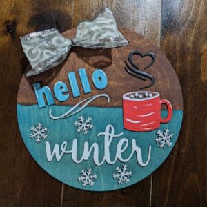 “Hello Winter" DIY Wood Sign Kit