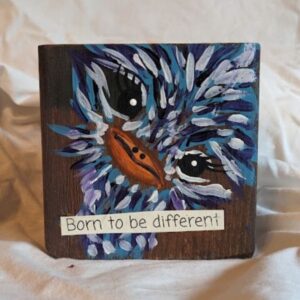 Desk Sitter ORIGINAL "Born to be Different Ostrich"